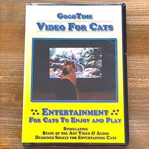 NEW!! DVD Video for Cats ( stimulating entertainment) includes 9 exciting Scenes
